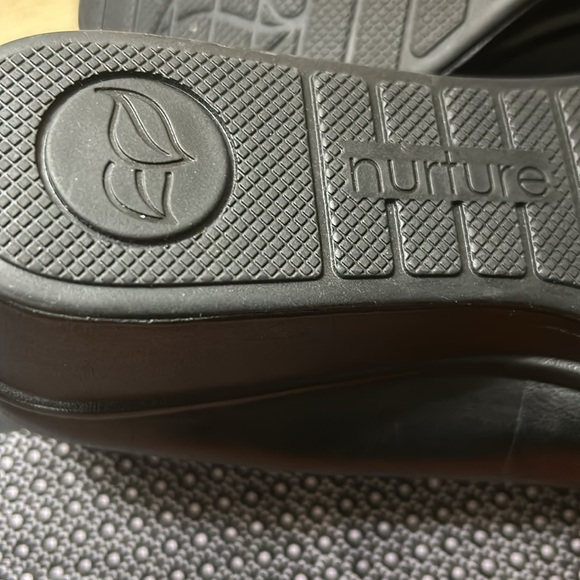 EUC Nurture Black Leather and Animal Print, Cheetah, Wedge Loafers - Picture 7 of 10